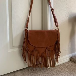 Brown Leather crossbody